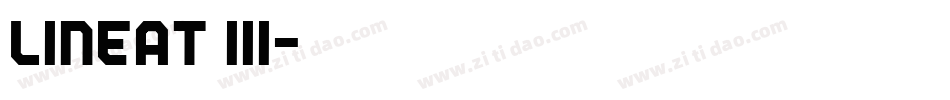 lineat iii字体转换